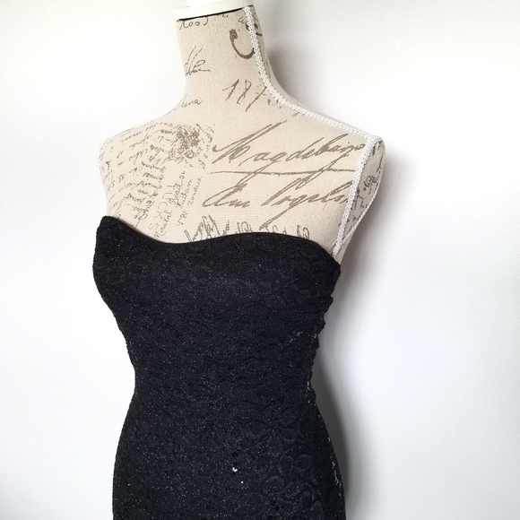 Eclipse Black Sequin Bodycon Dress - Picture 3 of 5